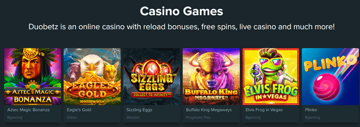 duobetz casino games