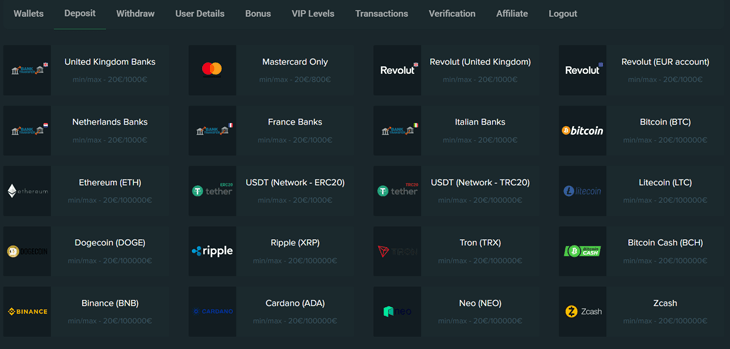 duobetz payment methods