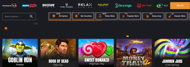 fresh bet casino games