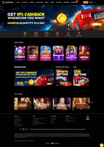 goldenbet casino website