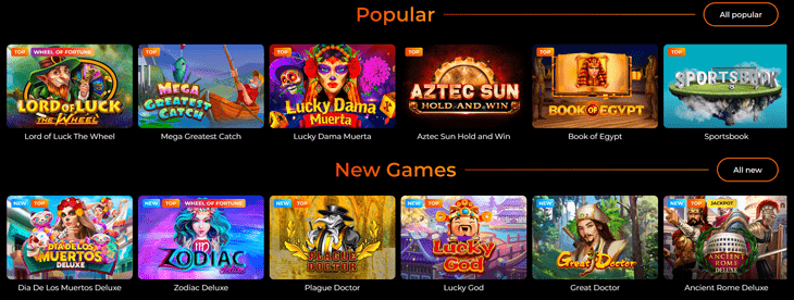 Fortuneclock casino games