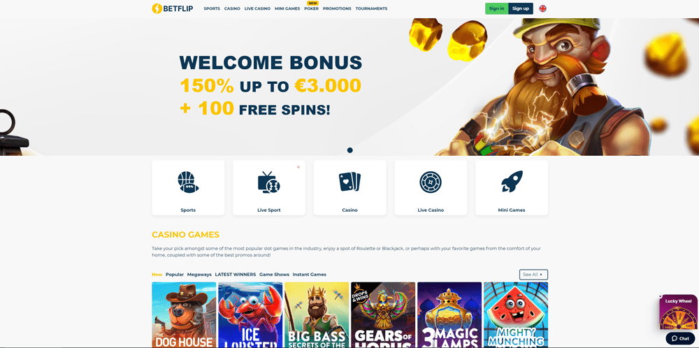 Betflip Casino – Best for High Rollers